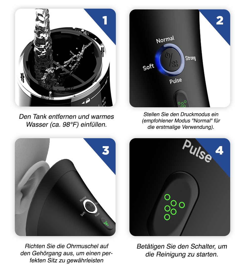 Voldic™ Elektrisches Ohrwachs-Entfernungsset